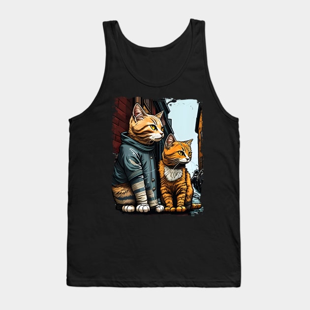 Support Your Local Street Cats Animal Pet Love Tank Top by WilliamHoraceBatezell